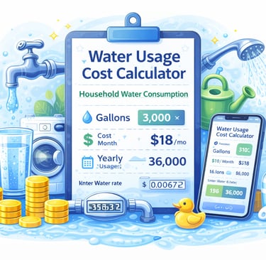 water usage cost calculator