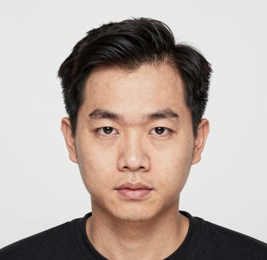 woman wearing black crew-neck shirt