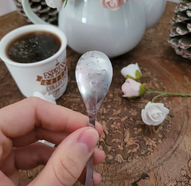 Cuillère gravée chinée