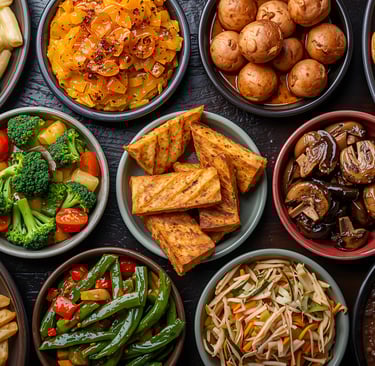 Variety of side dishes at Tilli’s Restaurant Chicago