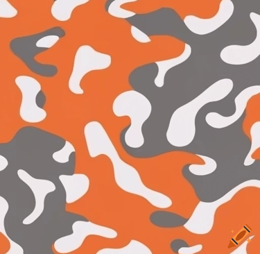 a camouflage print fabric with a camouflage print