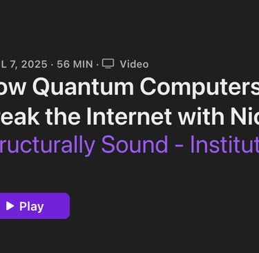 Nick's podcast on quantum computing