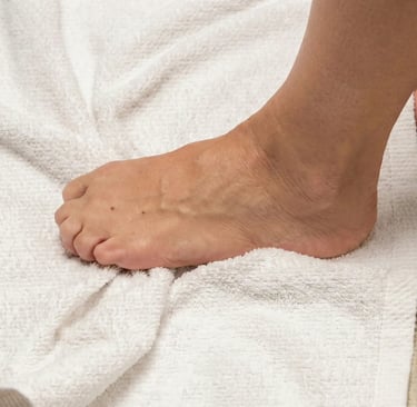 Ejercicio de agarre para fascitis plantar