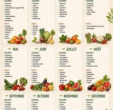 “Panier de fruits et légumes de saison frais – Panier Naturel”