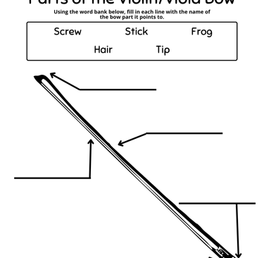Parts of the Violin & Viola Bow