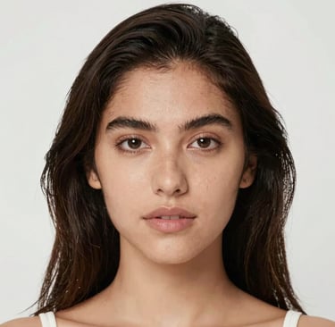 woman wearing black crew-neck shirt