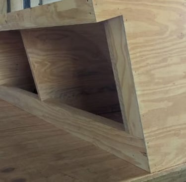 Abertura zenital  prefabricada no canteiro de obras na Holanda