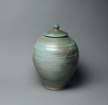 Covered jar