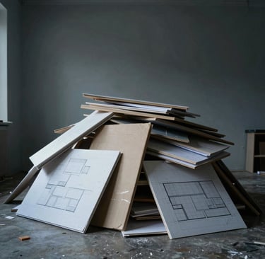 photo of white staircase