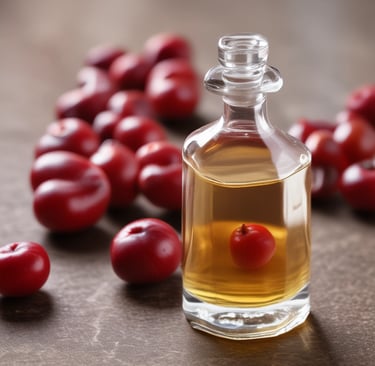 Hands carefully selecting fresh jujube fruits for cosmetic production