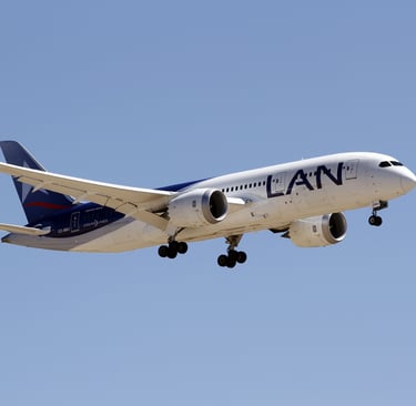 Avión preparado para aterrizar