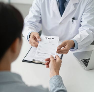 A professional doctor smiling while consulting with a patient via telemedicine.