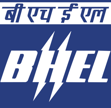 Official BHEL logo featuring Bharat Heavy Electricals Limited in Hindi and English with lightning bolt symbol.