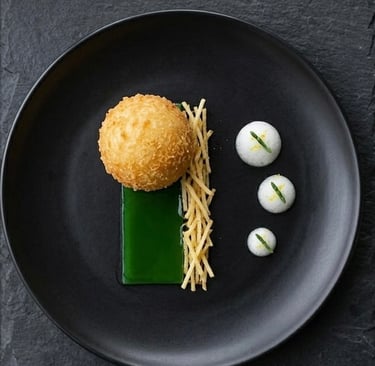 Healthy fish and chips Michelin recipe