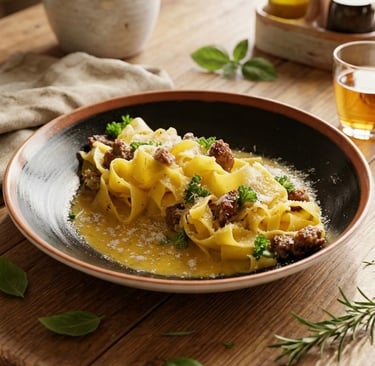 Healthy Papardele sausage recipe