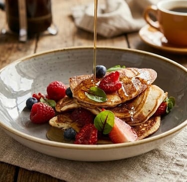 Healthy berry pancakes recipe 