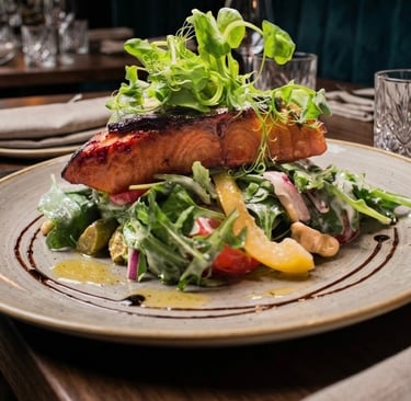 Healthy salmon salad recipe