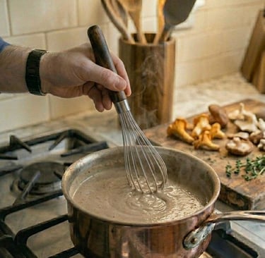 Healthy wild mushrooms sauce recipe