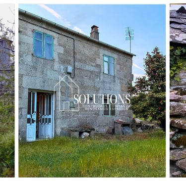 Stone house with land in San Román, Lugo.