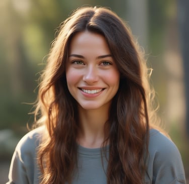woman wearing black crew-neck shirt