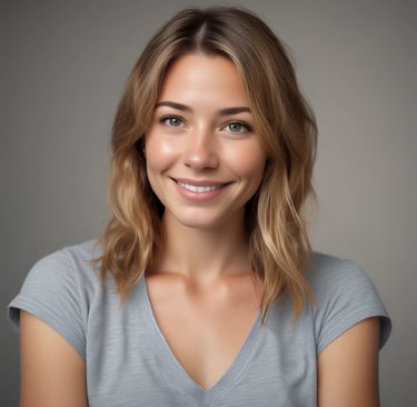 woman wearing black crew-neck shirt