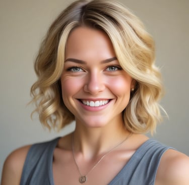 woman wearing black crew-neck shirt