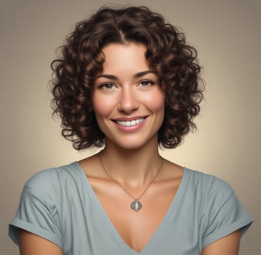 woman wearing black crew-neck shirt