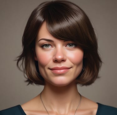 woman wearing black crew-neck shirt