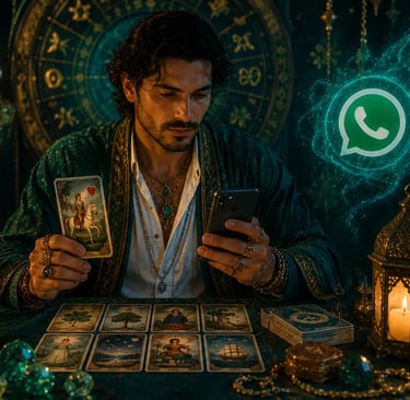 Consulta de cartomancia com baralho cigano online pelo WhatsApp para direcionamento de caminhos
