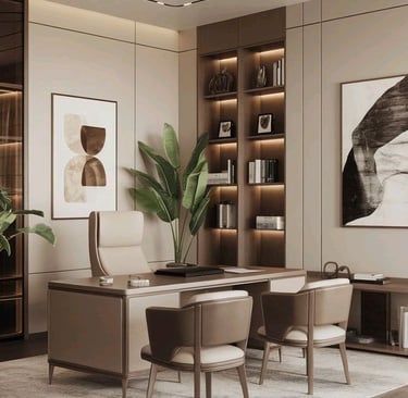 Modern ofis tasarımı ile yenilenmiş iç mekân  Fonksiyonel mutfak tasarımı uygulaması