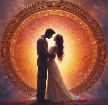 a potted plant with blue and white flowers