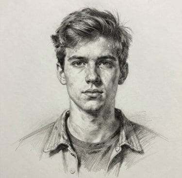 woman in dress sketch on white paper