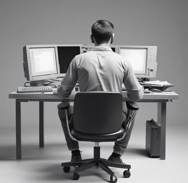 Portrait of a professional woman smiling confidently in a modern office setting.