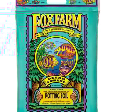 Fox Farm potting soil used as a base for DIY indoor plant soil mix