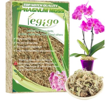 Long fiber sphagnum moss used for plant propagation and root recovery