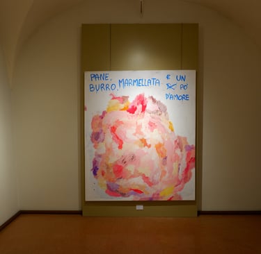 Opera Un sogno a colazione di Cristian Bragaglio esposta al Museo Lechi