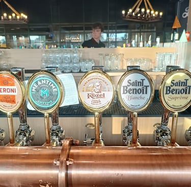 Selezione di birre alla spina disponibili nel locale Birra & Brace