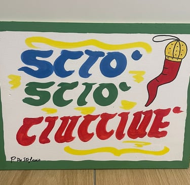 Opera numeraro napoletano Scio Scio Ciucce di Pasquale De Stefano da OTTO