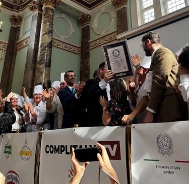Proclamazione ufficiale del Guinness World Record per il tiramisù più lungo del mondo