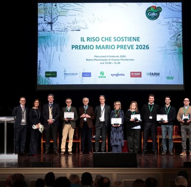 Premiazione del Premio Mario Preve 2026 sul palco del Teatro Municipale di Casale Monferrato