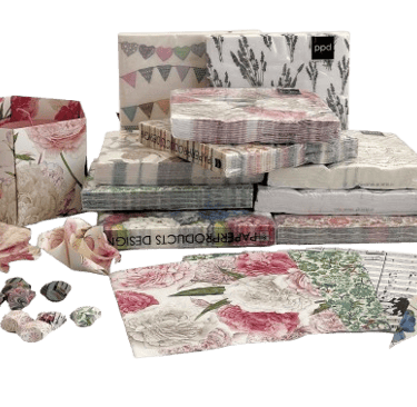 Tovaglioli di carta Tassotti con fantasie decorative