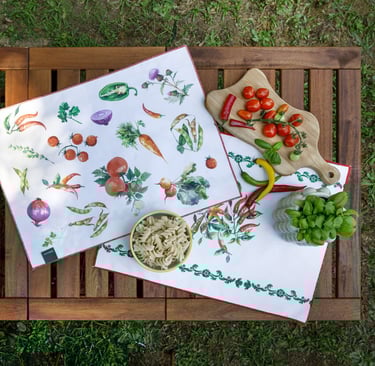 Tavola apparecchiata con tessili VallesusaCasa del Gruppo Gabel