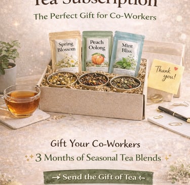 3 Month Tea Subscription Gift, Premium Tea Subsciption Service for Men & Co-Workers