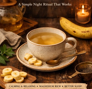 Magnesium Banana Tea for Deep Sleep.  A Simple Night Ritual That Works