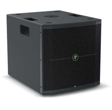 Subwoofer Mackie Thump115S de 15 pulgadas, vista frontal en perspectiva