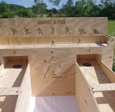jeu en bois géant Course A Pied