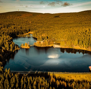 Drohnenfotografie für Kommunen und Tourismus am See – luftbilder-deutschland.com Oliver Riess