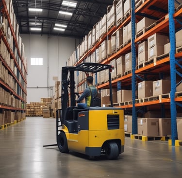 A team of logistics coordinators working together in a futuristic control room with digital displays.