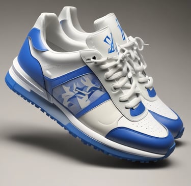 A stylish handbag with gold accents sitting on a marble countertop beside a vase of fresh flowers.