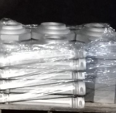 Custom cast aluminum pole covers and bases